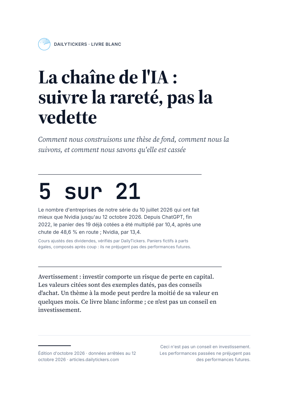 Couverture du livre blanc La chaîne de l'IA : suivre la rareté, pas la vedette