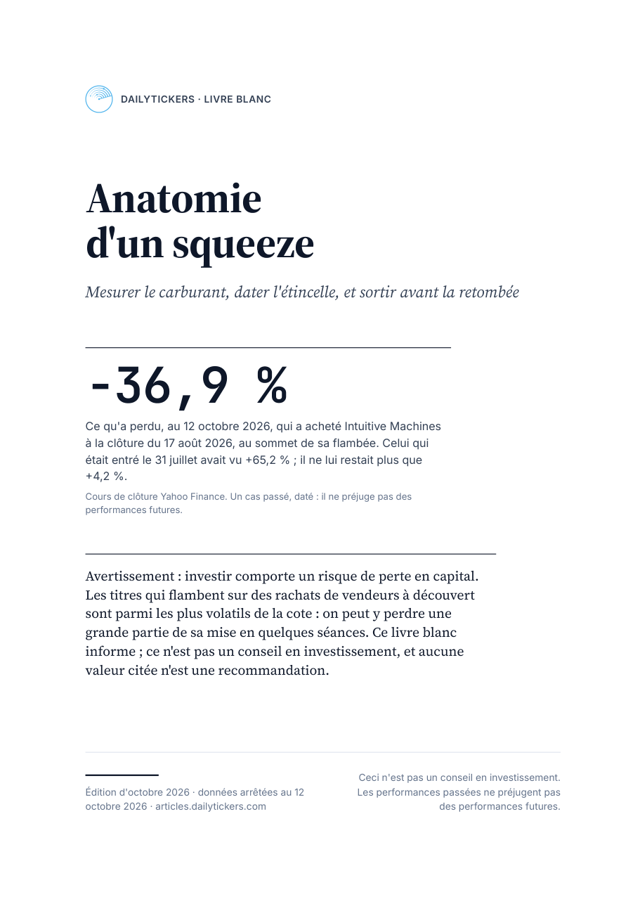 Couverture du livre blanc Anatomie d'un squeeze