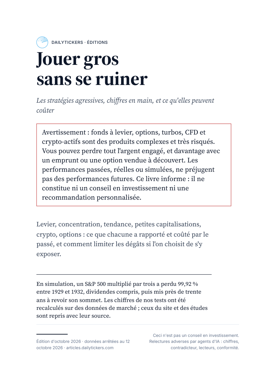 Couverture du livre Jouer gros sans se ruiner